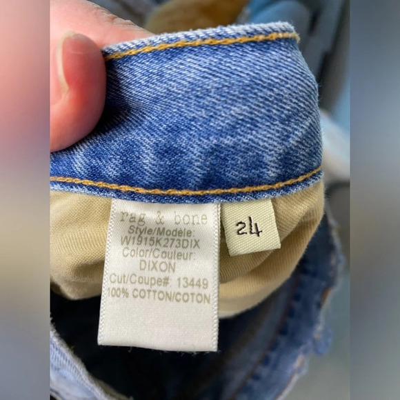 Rag & Bone Distressed Denim Boyfriend Shorts - Picture 10 of 10